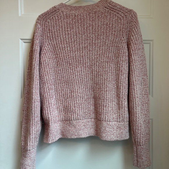 Banana Republic Cream and Rose Marled Knit Sweater M - Picture 2 of 7